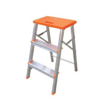 Imagem de Escada Banqueta 03 Degraus Alumínio Até 120kg 0,63m Botafogo