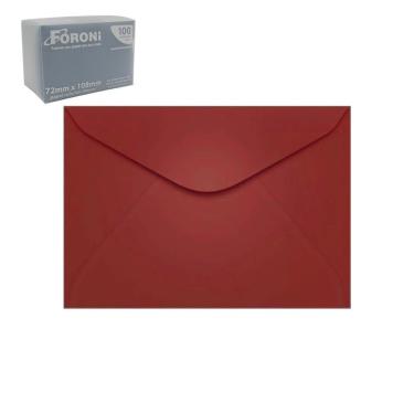 Imagem de Envelope Visita Foroni 80G 72X108Mm Color Plus Vinho Com 100