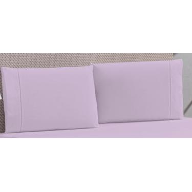 Imagem de Kit 2 Fronhas Ponto Palito Algodão Para Travesseiro Branco - Brucebaby