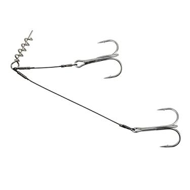 Imagem de Anzóis de pesca 1 PCs Rigas de gancho de pesca de tubarão em aço inoxidável Acessórios de pesca (Color : D)