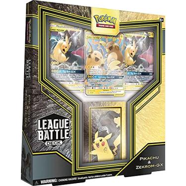 Pokémon Tcg: Baralhos Batalha De Liga - Pikachu E Zekrom-gx + Reshiram E  Charizard-gx - Pokemon - #