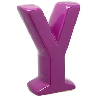 Imagem de Letra Y Decorativa Ceramicas Pegorin Orquidea