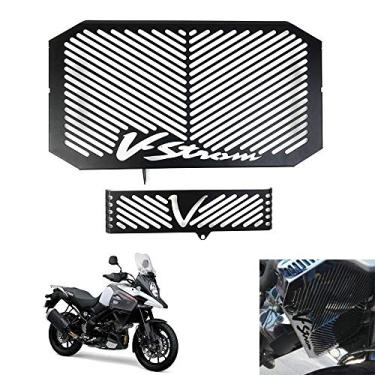 Imagem de Capa protetora de grade de radiador de motocicleta para Suzuki V-STROM 650 DL650 2004-2010 proteção do refrigerador de água