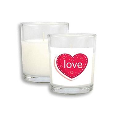 Imagem de Cera de incenso perfumada de vidro para o dia dos namorados, coração rosa