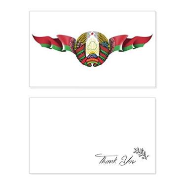 Imagem de Emblema nacional da bandeira da Bielorrússia cartão de agradecimento aniversário aniversário saudação casamento agradecimento