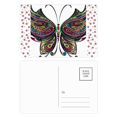 Imagem de Lindo cartão postal de Natal com asas decorativas coloridas de borboleta, Natal, celebração, cartão postal de bênção