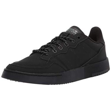 Imagem de adidas Originals Tênis masculino Supercourt, Núcleo preto/núcleo preto, 36