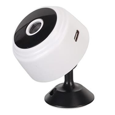 Imagem de Pssopp Peitorais coletes, câmera de segurança residencial inteligente, câmeras de segurança sem fio WiFi 1080p HD câmera de vigilância para sistema de suporte monitoramento remoto de telefone celular (branco)