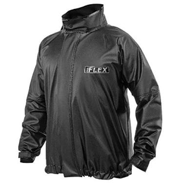 Imagem de Capa Roupa Chuva Delta Flex Pvc Preta Moto Motoqueiro (g)