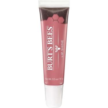 Imagem de Burt's Bees Cuidados com os lábios, brilho labial hidratante para mulheres, 100% natural, blush, 14,2 g