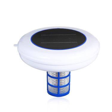 Imagem de Solar Pool Ionizer, Tomshin Ionizador solar de piscina de íon de prata de cobre para piscina solar purificador portátil de ionizador elimina