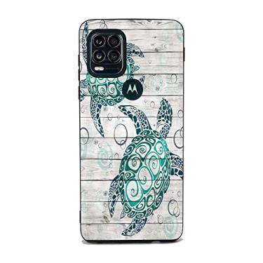 Imagem de Capa compatível com Motorola Moto G Stylus 5G, capa de telefone com animais marinhos tartarugas marinhos para meninas e mulheres, capa fofa de TPU macio