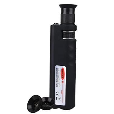 Imagem de KELUSHI Lupa de Fibra Óptica Portátil 400x com Iluminação LED e Borracha Antiderrapante, Adaptadores SC/FC/ST e LC de 1,25 mm Inclusos