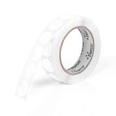 Imagem de Perco Etiquetas adesivas redondas brancas de 2,5 cm com adesivo permanente - 1.000 etiquetas por rolo - Cores vibrantes, forte adesão - Feito nos EUA