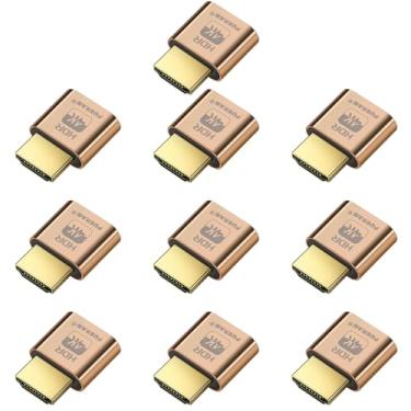 Imagem de FUERAN Plugue fictício HDMI 4K HDR, emulador EDID de monitor virtual, adaptador de tela sem cabeça, suporta 4096x2160@60Hz, 3840x2160@60Hz, 1080p @60Hz, HDR Plug & Play para Windows, Mac, Linux (4K -