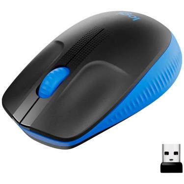 Imagem de Mouse sem Fio Logitech M190 - Azul - 910-005903-Unissex