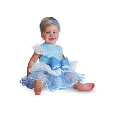 Imagem de Disguise Costumes Disney Princesa Cinderela Prestige infantil, azul/branco, 12-18 meses, Azul/branco, 12-18 Months