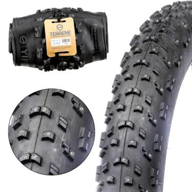 Imagem de Pneu Fat Bike Terrene - Yippee Ki Yay coroa cravejada de luz 27,5 x 4,7 cm - Pneus de bicicleta para neve e gelo - Acessórios de bicicleta para bicicleta Fat Tire