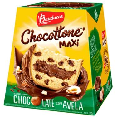 Imagem de Chocottone Maxi Chocolate com Avelã 500g - Bauducco