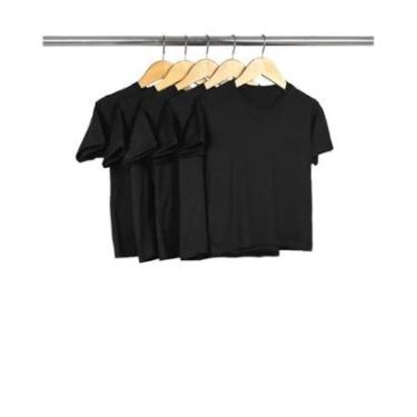 Imagem de Kit 5 Camisetas Infantil Básica Lisa 100% Algodão Premium-Unissex
