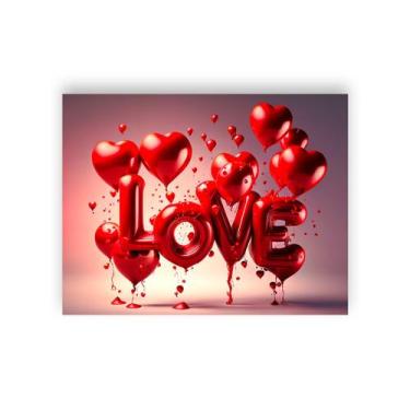 Imagem de Fundo Fotográfico 1,55 X 1,20 - Dia dos Namorados Love Vermelho 064 - 