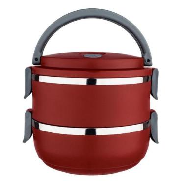 Imagem de Marmita Lunch Box Vermelho 1.4 Litros Euro Home