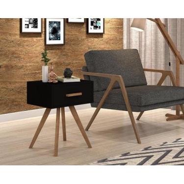Imagem de Mesa de cabeceira Classic modelo Exclusivo MDF - D+MOB , Preto