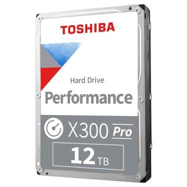 Imagem de Toshiba Disco rígido interno X300 PRO 12 TB Performance & Gaming 3,5 polegadas – CMR SATA 6 GB/s 7200 RPM 512 MB Cache – HDWR51CXZSTB