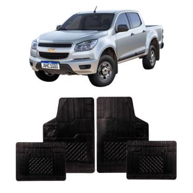 Imagem de Tapete Borracha AdaptÁVel S10 Cd 1995 A 2016 Jogo Com 4 PeÇAs - AMAPA