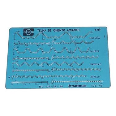 Imagem de Gabarito Staedtler Telha De Cimento  Trident