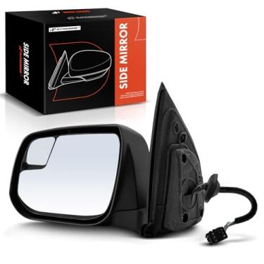 Imagem de A-Premium Espelho retrovisor elétrico do lado do motorista - compatível com Chevrolet Colorado e GMC Canyon, 2017-2022 - Espelho retrovisor externo cromado dobrável manual aquecido com detecção de