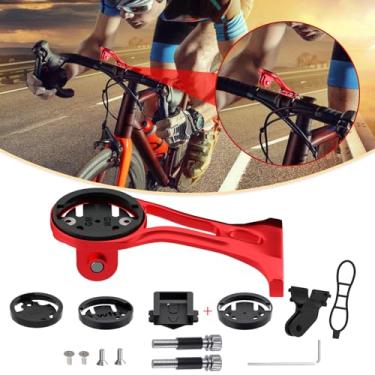 Imagem de BIKOOCO Suporte frontal para computador para bicicleta – GPS leve e câmera de ação compatível com Garmin, Wahoo, Bryton, Cateye - Acessório de guidão ideal de 32 mm para bicicletas de montanha,