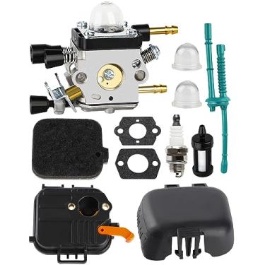 Imagem de SIMPERAC Carburador para soprador de folhas Stihl BG55 BG85 BG45 BG46 BG65 SH55 SH85 4229 120 0606 Substitua para Zama C1Q-S68 com kit de tampa de filtro de ar BG55
