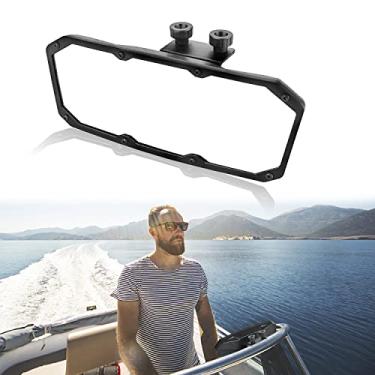 Imagem de Frokom Espelhos retrovisores marinhos, 10,4 cm x 28 cm de largura e espelho retrovisor transparente para barcos de esqui, barcos pontão, esqui aquático, esportes, wakeboard, surfe