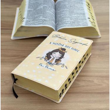 Imagem de Bíblia A menina dos olhos de Deus com índice digital  Letras grandes e