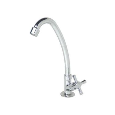 Imagem de Torneira Cozinha Bica Móvel Abs Bancada 1167 C-31 1/4 de Volta Cromada
