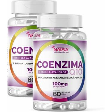 Imagem de Kit Com 2 COQ-10 - Coenzima Q10 (Ubiquinona) 100mg Por Porção 60 Capsu