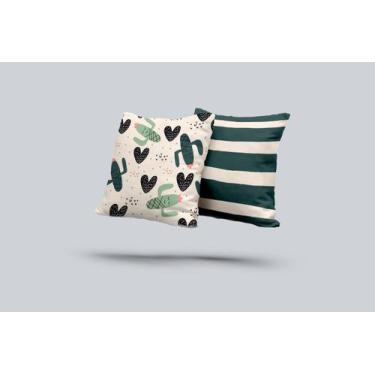 Imagem de kit 2 almofadas com enchimento Infantil Cacto - Core Decore