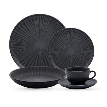 Imagem de Aparelho de Jantar 20 Peças Flat Ônix Oxford