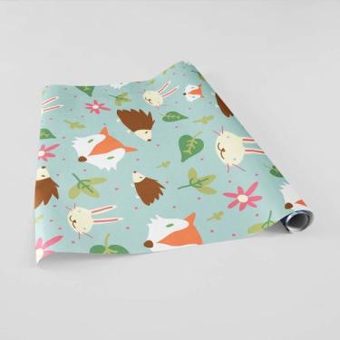 Imagem de Papel de Parede Adesivo Fosco Raposa Kanto Store