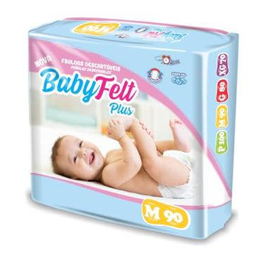Imagem de Fralda Descartável Infantil BabyFelt Plus Hiper Diurna com Fita M 5 a 9kg