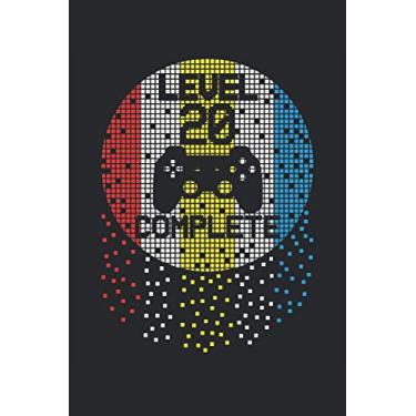 Imagem de 20. Geburtstag Level 20 Jahre Pixel 2001 Gamer Graphic Deko: NOTIZBUCH - Lustiges Geburtstags Geschenk, Nerd Gaming Geschenkidee - A5 (6x9) - 120 ... Planer, Geburtstag, Lustig, Kacheln, Jahrgang