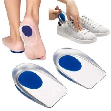 Imagem de Protetor De Calcanhar Calcanheira Meia Palmilha Silicone Gel Par Ortopédico Esporão Anti Impacto