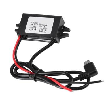 Imagem de Regulador de Redução de Tensão do Conversor de 12V a 5V para Smartphone de Carro, Micro USB, Alta Taxa de Conversão, Proteção contra Sobrecorrente, à Prova D'água, à Prova de