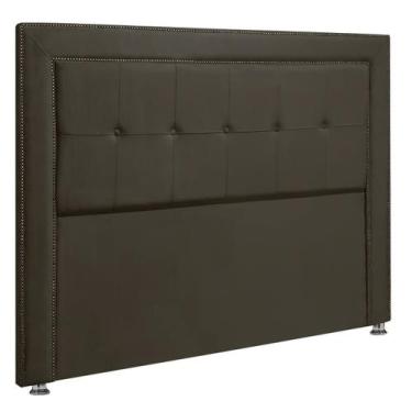 Imagem de Cabeceira Estofada para Cama Box Casal 140cm Ravena Veludo - SOFA STOR