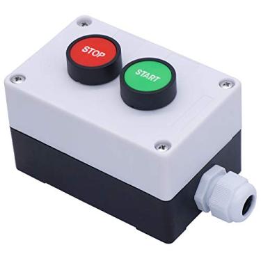 Imagem de Taiss /AC 660V 10A Momentary Start/Stop Red Green Sign NO NC Push Button Switch Station (Garantia 1 ano) HB2-Start/Stop-Box