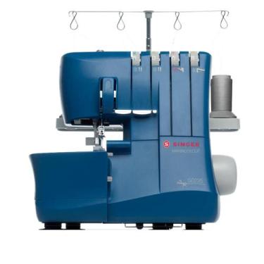Imagem de Máquina de Costura Oveloque S0235 Azul - Singer, 110V