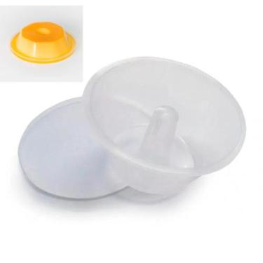Imagem de Forma de Pudim Forneável com Tampa 120ml. Caixa com 20 Un. - Plastilân
