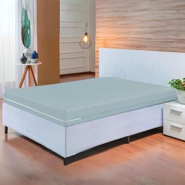 Imagem de Capa para Colchão Casal Queen Malha Gel C/ Zíper - Malucasim, Cinza