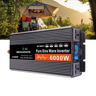Imagem de Inversor de onda senoidal pura de 6000w, 12V 24V DC a 110V 220V CA Converter para inversor de energia fora da rede RV para o conversor de veículos CC para CA,24v to 110v